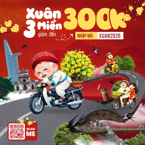 Mẫu thiết kế Bài post MXH vuông Xuân 3 miền 1778442179