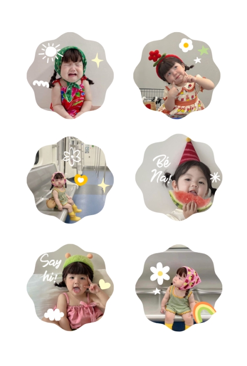 Mẫu thiết kế Nhãn Sticker - Sticker Sheets Em bé dễ thương 1777896276