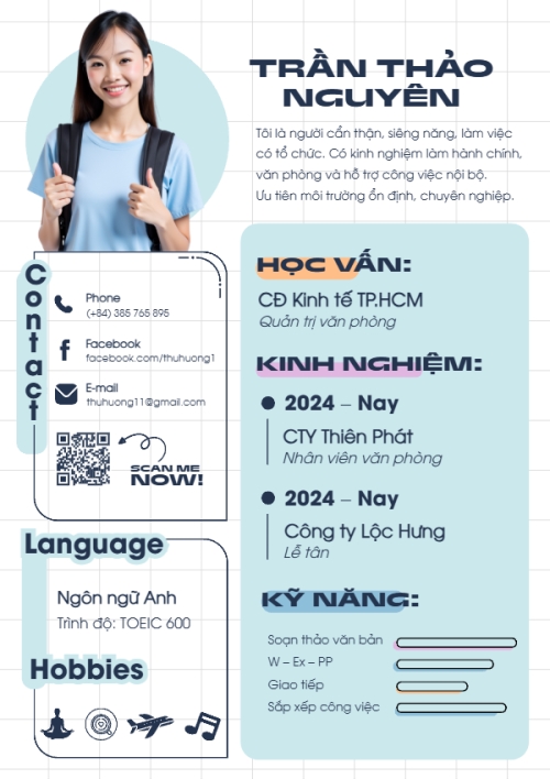 Mẫu thiết kế Hồ sơ xin việc Nhân viên văn phòng,văn phòng, business, office, hiện đại, modern 1777580003