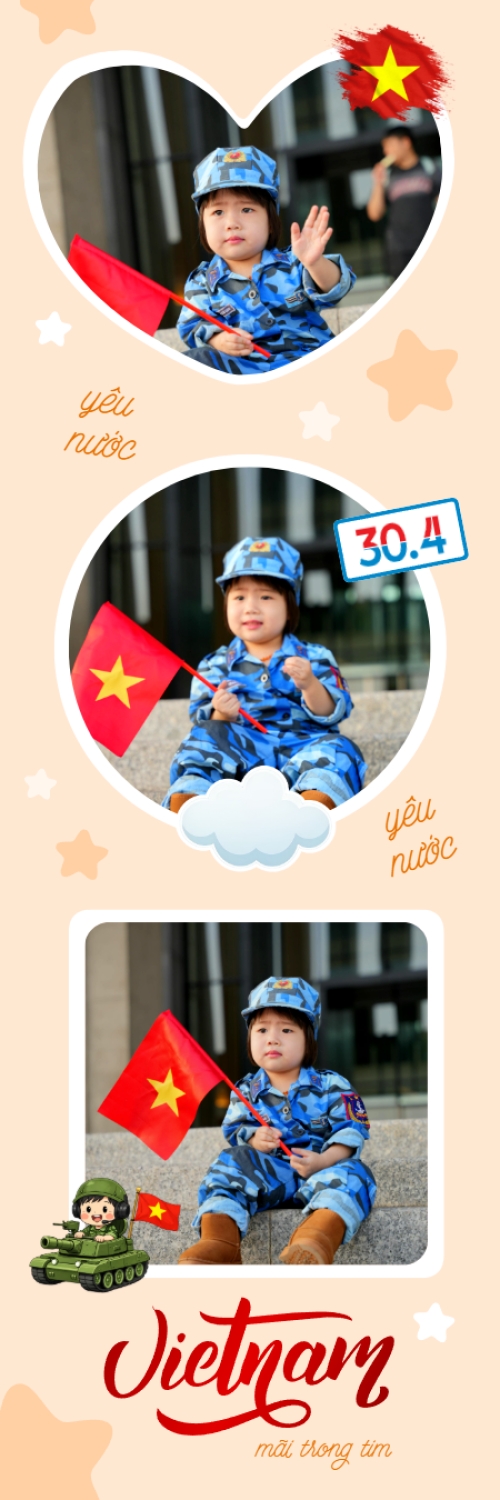 Mẫu thiết kế Bộ Ảnh Photobooth Việt Nam mãi trong tim 1779999417