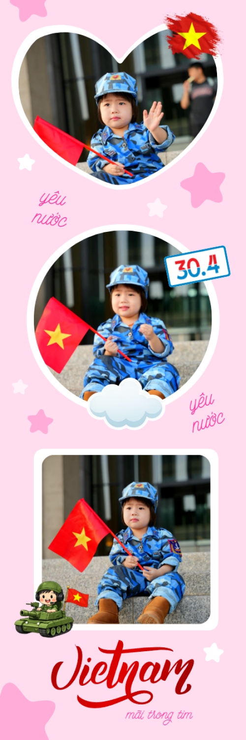 Mẫu thiết kế Bộ Ảnh Photobooth Việt Nam mãi trong tim 1779999417