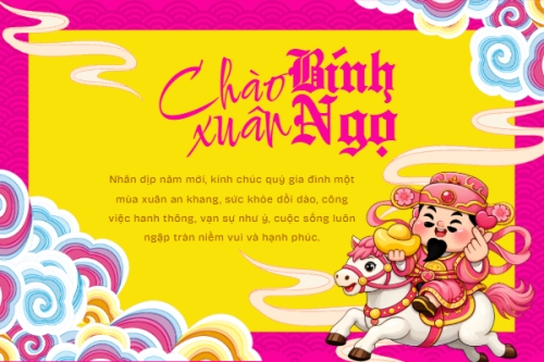 Mẫu thiết kế Thank you card Chào xuân bính ngọ 1778447872