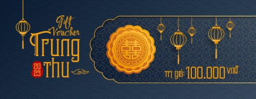 Mẫu thiết kế Gift voucher Trung thu, Tết Đoàn Viên, mid-autumn festival, sự kiện, ẩm thực, food, event, hiện đại, modern 1778456405