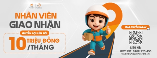 Mẫu thiết kế Ảnh bìa Facebook Giao hàng, shipper, tuyển dụng, văn phòng, office, dễ thương, cute, đơn giản, simple 1777998846