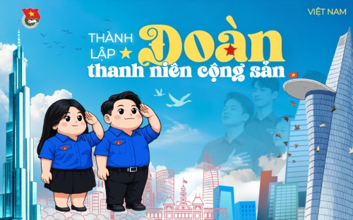 Mẫu thiết kế Banner - Băng rôn Đoàn TNCS Hồ chí Minh 1777574648