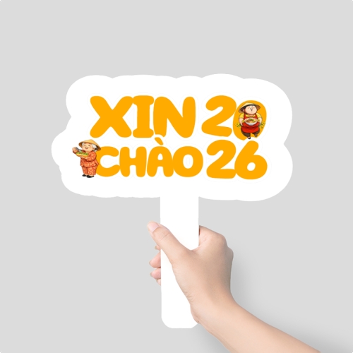 Mẫu thiết kế Hashtag cầm tay Xin chào 2026 1778442636