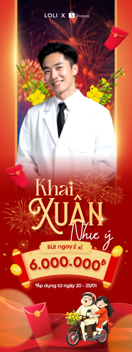 Mẫu thiết kế Standee Khai Xuân như ý rút ngay lì xì 1778443017