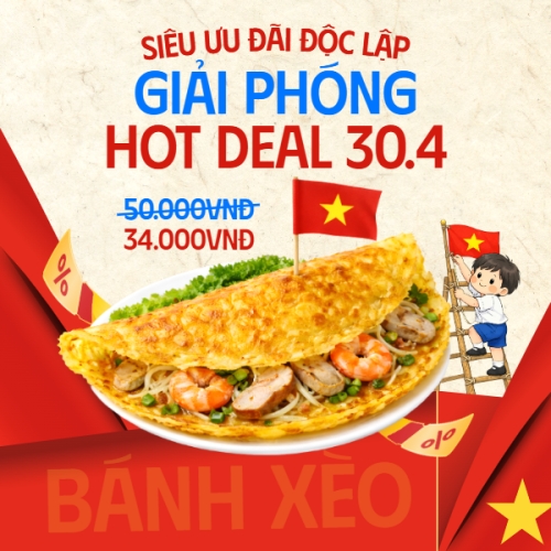 Mẫu thiết kế Bài post MXH vuông Siêu ưu đãi độc lập giải phóng Hot Deal 1778261649