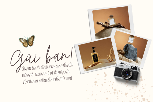 Mẫu thiết kế Thank you card Hiện đại, sang trọng, morden, nhẹ nhàng, mỹ phẩm, cosmetic 1778446686