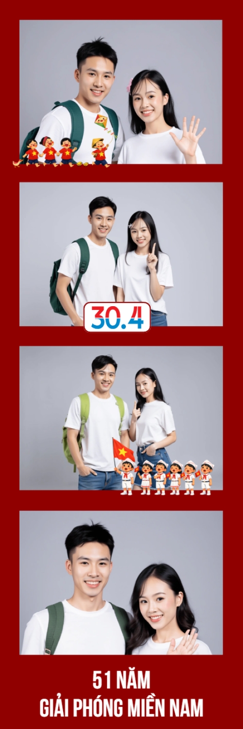 Mẫu thiết kế Bộ Ảnh Photobooth 51 năm giải phóng miền Nam 1779996856