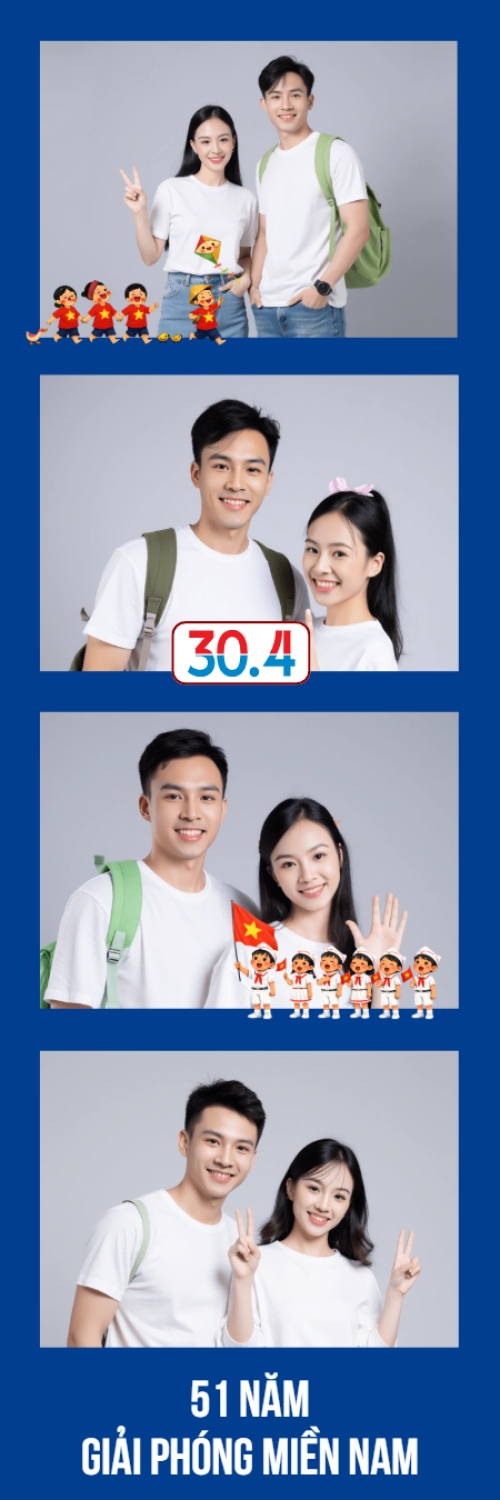 Mẫu thiết kế Bộ Ảnh Photobooth 51 năm giải phóng miền Nam 1779999417