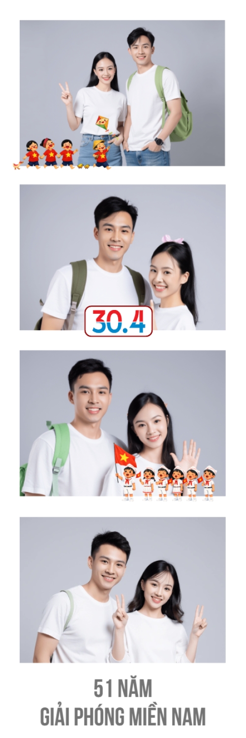 Mẫu thiết kế Bộ Ảnh Photobooth 51 năm giải phóng miền Nam 1779999417