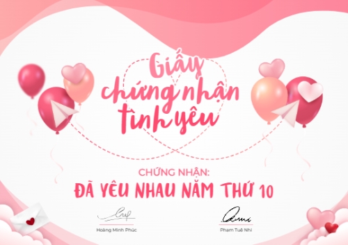 Mẫu thiết kế Bằng khen Giấy chứng nhận tình yêu 1778442218