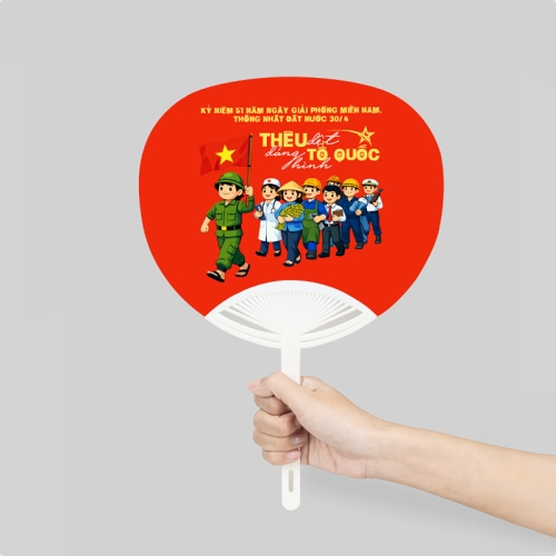 Mẫu thiết kế Quạt cầm tay Thêu dệt dáng hình Tổ quốc 30/4 1778456098