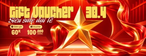 Mẫu thiết kế Gift voucher Mừng lễ 30/4 Giải Phóng Miền Nam, thống nhất đất nước 1778442862
