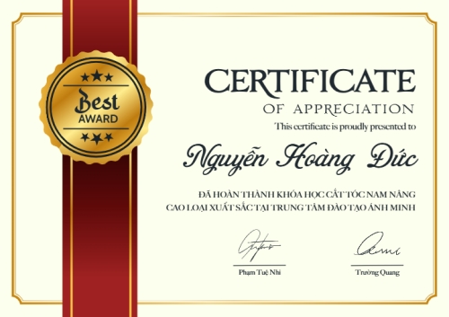 Mẫu thiết kế Bằng khen Spa, thẩm mỹ, beauty, làm đẹp, giáo dục, education, Tiếng Anh, ngoại ngữ 1778442440