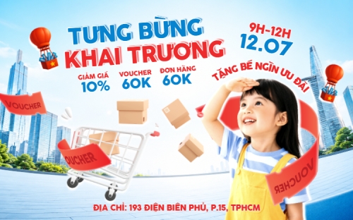 Mẫu thiết kế Banner - Băng rôn Tưng bừng khai trương 1779682330