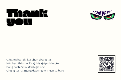 Mẫu thiết kế Thank you card Halloween, hiện đại, sang trọng, modern 1778455917