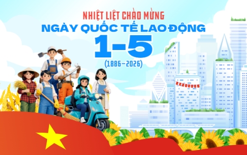 Mẫu thiết kế Banner - Băng rôn Nhiệt chào mừng ngày Quốc tế lao động 1/5 1777574658