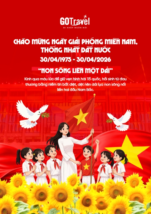 Mẫu thiết kế Poster chuẩn Nhiệt liệt chào mừng ngày Giải phóng miền Nam, thống nhất đất nước 1777575055