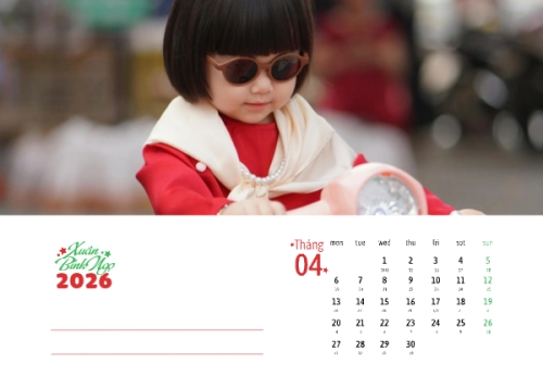 Mẫu thiết kế Lịch để bàn Tết, Xuân, Bính Ngọ, năm 2026, 2026, hiện đại, sang trọng, modern 1778442336