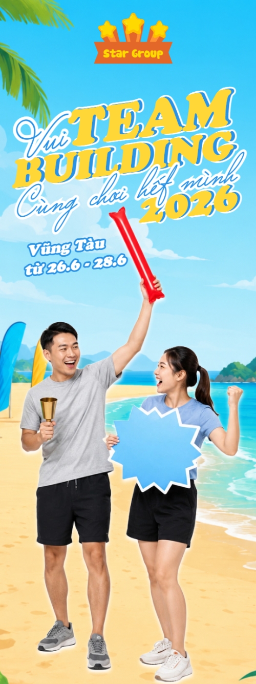 Mẫu thiết kế Standee Vui Team Buiding 1780237282