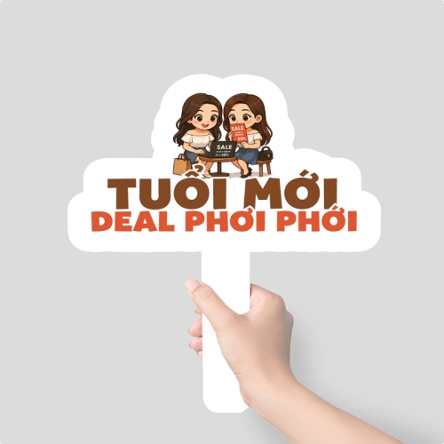 Mẫu thiết kế Hashtag cầm tay Tuổi mới deal phơi phới 1778446322
