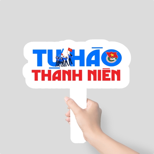 Mẫu thiết kế Hashtag cầm tay Tự hào thanh niên 1778441774