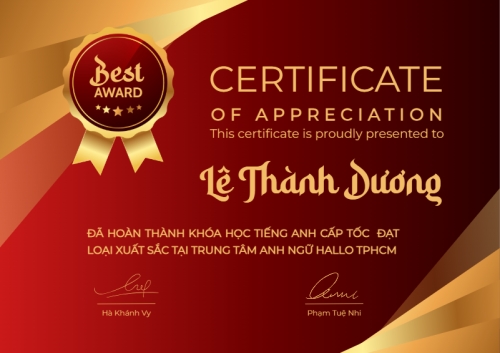 Mẫu thiết kế Bằng khen Tài chính, doanh nhân, kinh doanh, văn phòng, business, giáo dục, education, Tiếng Anh, ngoại ngữ 1778442440