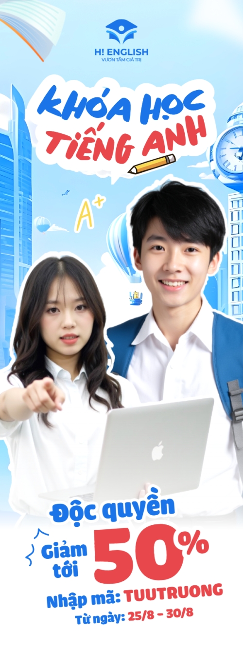 Mẫu thiết kế Standee Khóa học tiếng anh miễn phí 1778442480