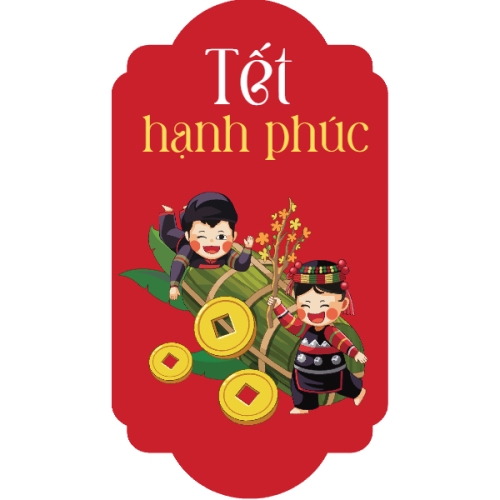 Mẫu thiết kế Tag giấy Tết hạnh phúc 1778447363