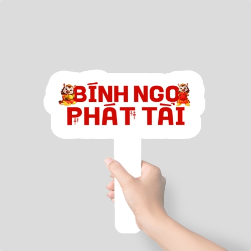 Mẫu thiết kế Hashtag cầm tay Bính Ngọ phát tài 1778442556