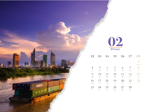 Mẫu thiết kế Lịch để bàn Xin chào 2026 1778451477