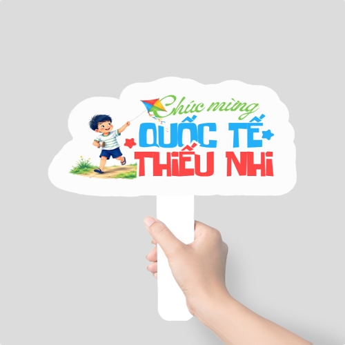 Mẫu thiết kế Hashtag cầm tay Happy children's day 1779473132