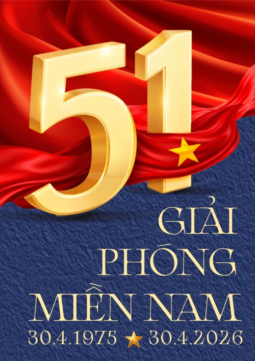 Mẫu thiết kế Poster chuẩn Mừng ngày Giải phóng miền Nam, thống nhất đất nước 1777575058