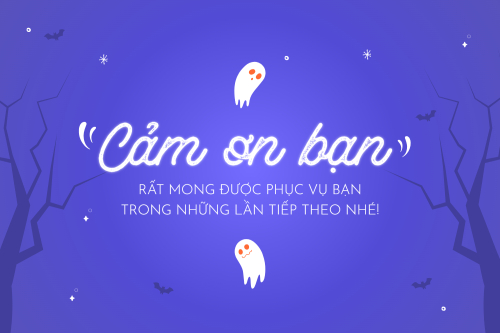 Mẫu thiết kế Thank you card Halloween, hiện đại, sang trọng, modern 1778451664