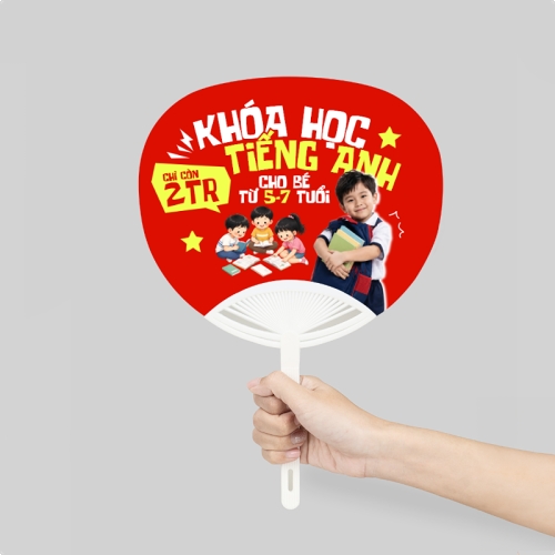 Mẫu thiết kế Quạt cầm tay Khóa học tiếng anh cho bé 1780219302