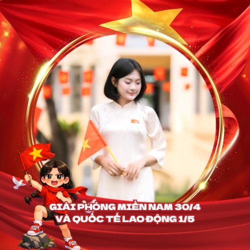 Mẫu thiết kế Ảnh đại diện - Avatar Giải phóng miền Nam 30/4 và Quốc tế Lao động 1/5 1777570619