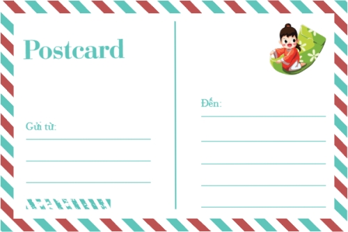 Mẫu thiết kế Postcard Dân gian, tết, truyền thống, folk, traditions, dễ thương, cute, chibi, hoạt hình, cartoon 1779477868