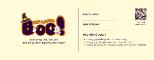 Mẫu thiết kế Gift voucher Halloween, lễ hội ma quái, sự kiện, event, dễ thương, cute, chibi, hoạt hình, cartoon 1778452366
