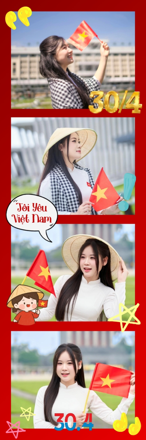 Mẫu thiết kế Bộ Ảnh Photobooth Tôi yêu Việt Nam 1779996856