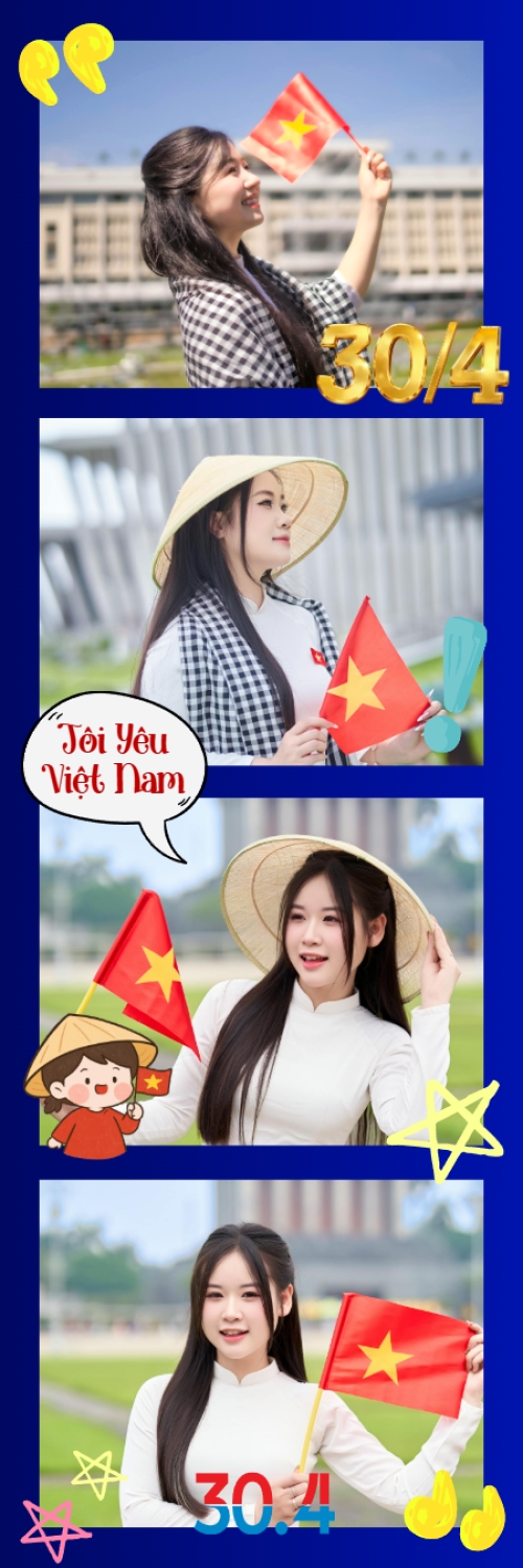 Mẫu thiết kế Bộ Ảnh Photobooth Tôi yêu Việt Nam 1779999411