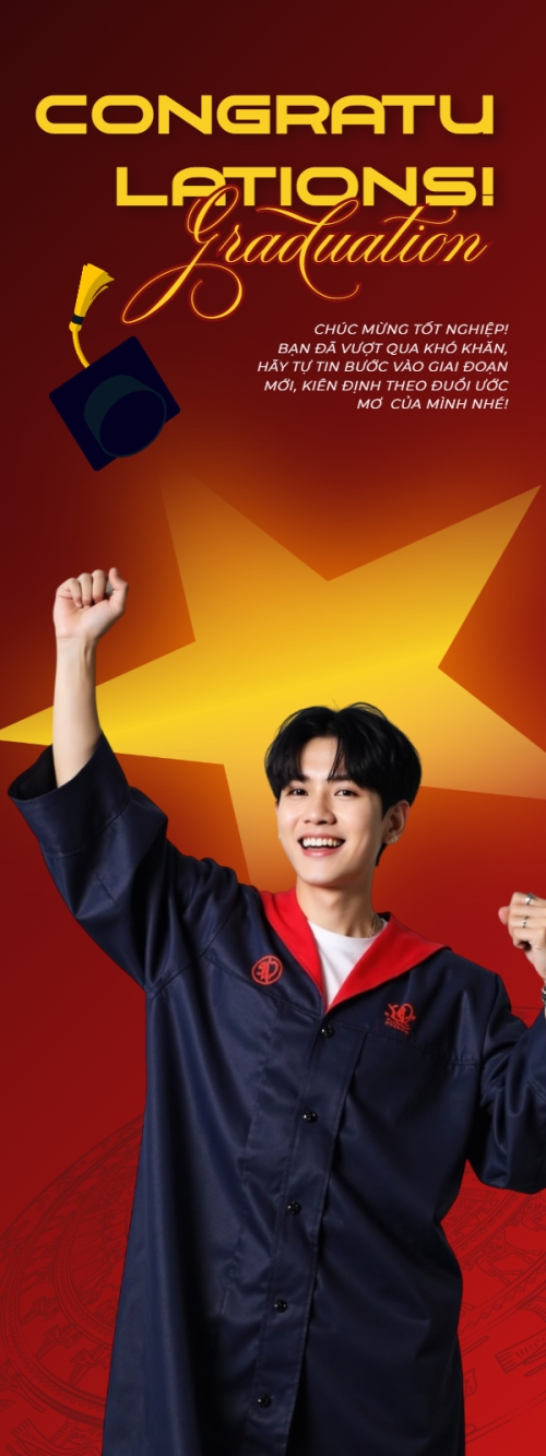 Mẫu thiết kế Standee Tốt nghiệp, kỉ yếu, Graduation, yearbook, sự kiện, event, giáo dục, education, Việt Nam 1778522947