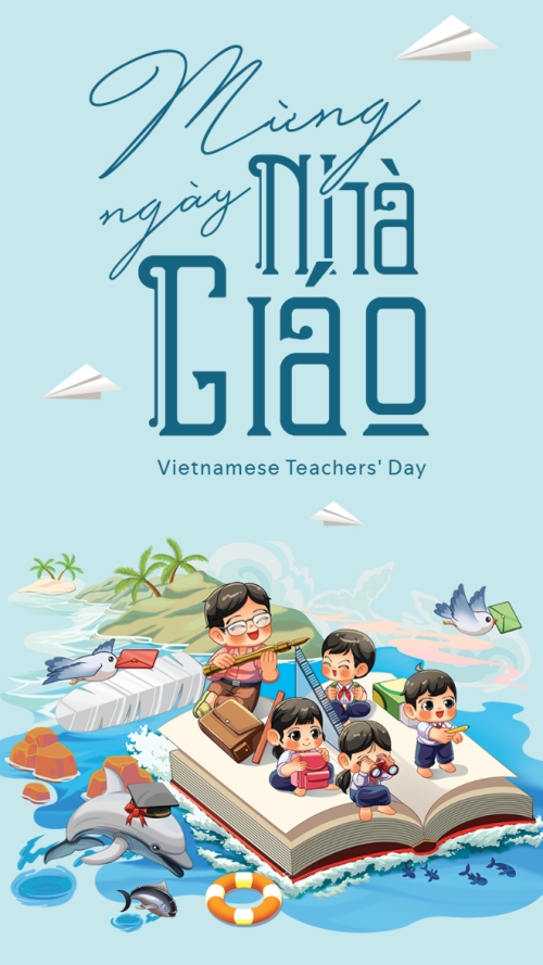 Mẫu thiết kế Hình nền điện thoại Mừng ngày Nhà Giáo Việt Nam 1781554005