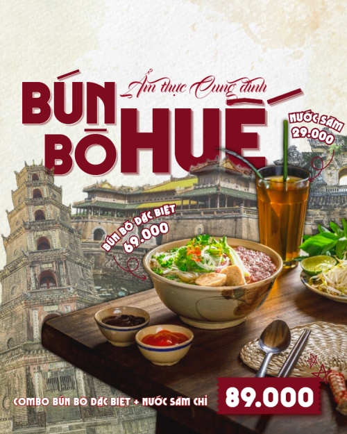 Mẫu thiết kế Bài post MXH dọc Ẩm thực cung đình Huế 1781349361