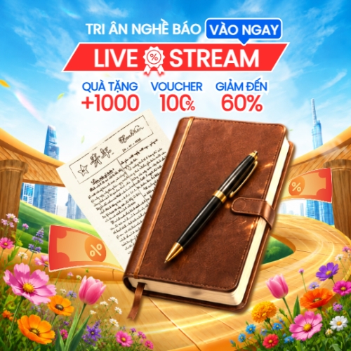 Mẫu thiết kế Ảnh sản phẩm Tri ân nghề báo vào ngay livestream 1781073650