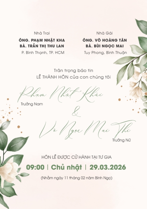 Mẫu thiết kế Ruột thiệp cưới Thiệp cưới Ngày kết đôi 1780427028