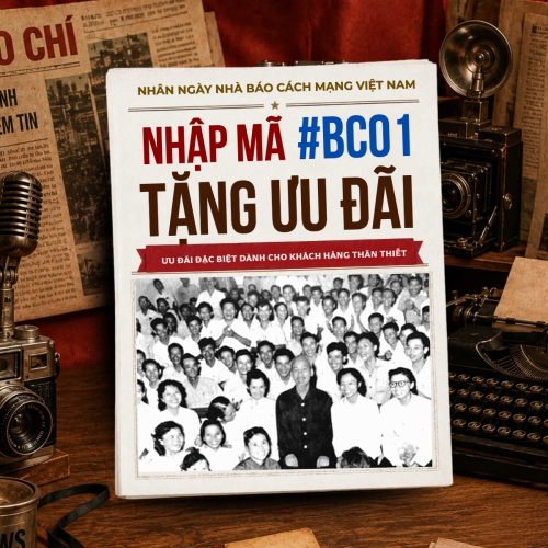 Mẫu thiết kế Bài post MXH vuông Nhập mã ưu đãi nhân ngày báo chí 1780718099
