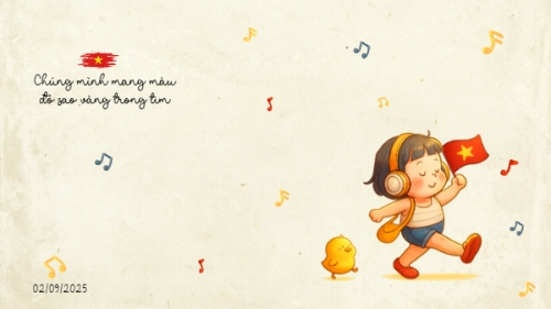 Mẫu thiết kế Hình nền máy tính 2/9, Quốc Khánh, lễ hội, Việt Nam, sự kiện, dễ thương, cute, chibi, hoạt hình, cartoon 1781534799