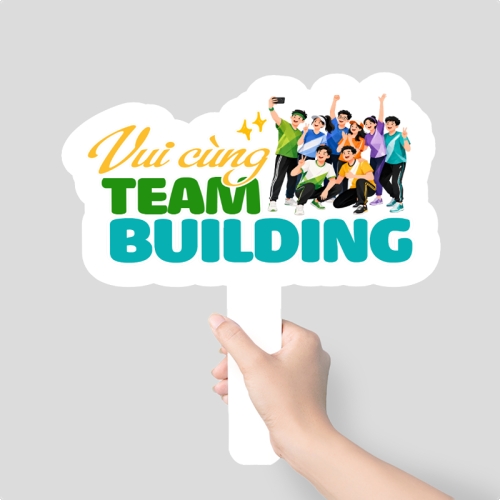 Mẫu thiết kế Hashtag cầm tay Vui cùng team building 1780425948